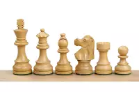 Zestaw szachowy French Lardy (replika) - szachownica (pole 58 mm), figury (król 96 mm)